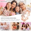 LUXEJEW Rose Gold Bow Rings for Women - Rose Gold