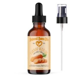 Natural Born Oils Carrot Seed Oil, 8oz, Organic, Cold-Pressed, High in Carotene, Skin Elasticity Enhancer, Hair Strengthener