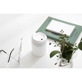 Cool Mist Small Humidifier, Multi-color LED Night Light, 200ml USB Desktop Mini Humidifier for Car, Office Room, Bedroom, 2 Mist Modes, Super Quiet (200ml with Black package)