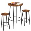 HomGarden 3 PCS Pub Dining Set Bar Table & Stools