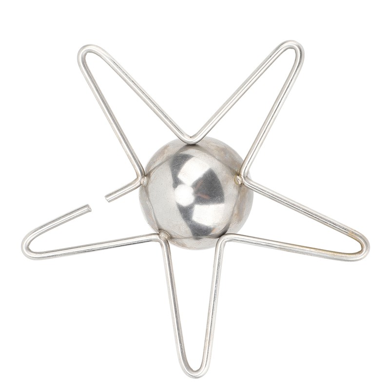 Coffee Cooling Tool with Reusable Metal Ice Sphere Stainless Steel