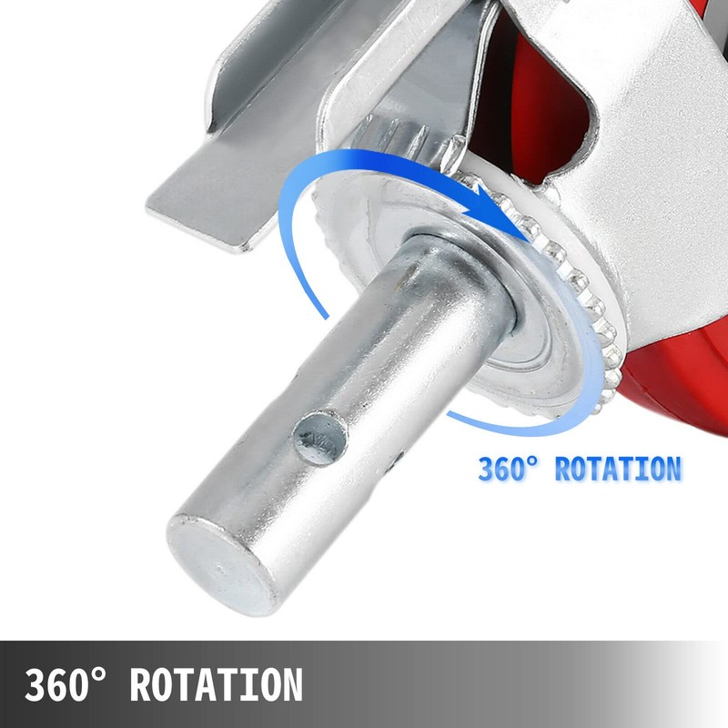 BestEquip Scaffolding Wheels Set of 4, 8" - Scaffolding Casters