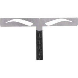 Pongnas Regla Permanente para Cejas, Aleación de Magnesio de Alto Grado, Duradera y Flexible con 3 Posiciones para un Diseño Preciso de la Forma de las Cejas (Regla trapezoidal (ceja clásica))