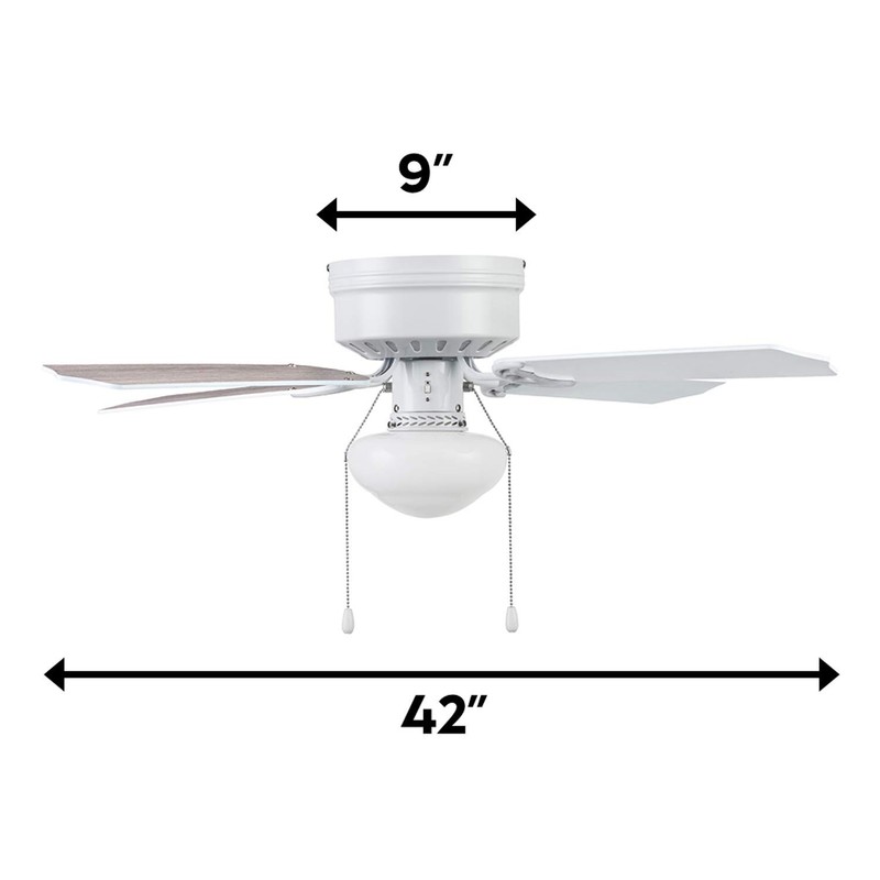 Portage Bay 51491 Cherry Hill Ceiling Fan, 42, White