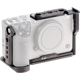 Hersmay FX30 Cage, FX3 Camera Cage Rig for Sony FX3 FX30 Accessories Quick Release Plate for Arca-Swiss, NATO Rail, 1/4 Inch and 3/8 Inch Screw Holes and Cold Shoe Mount