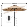 ABCCANOPY 9FT Outdoor Patio Umbrella, 8 Ribs Table Umbrella w/Crank