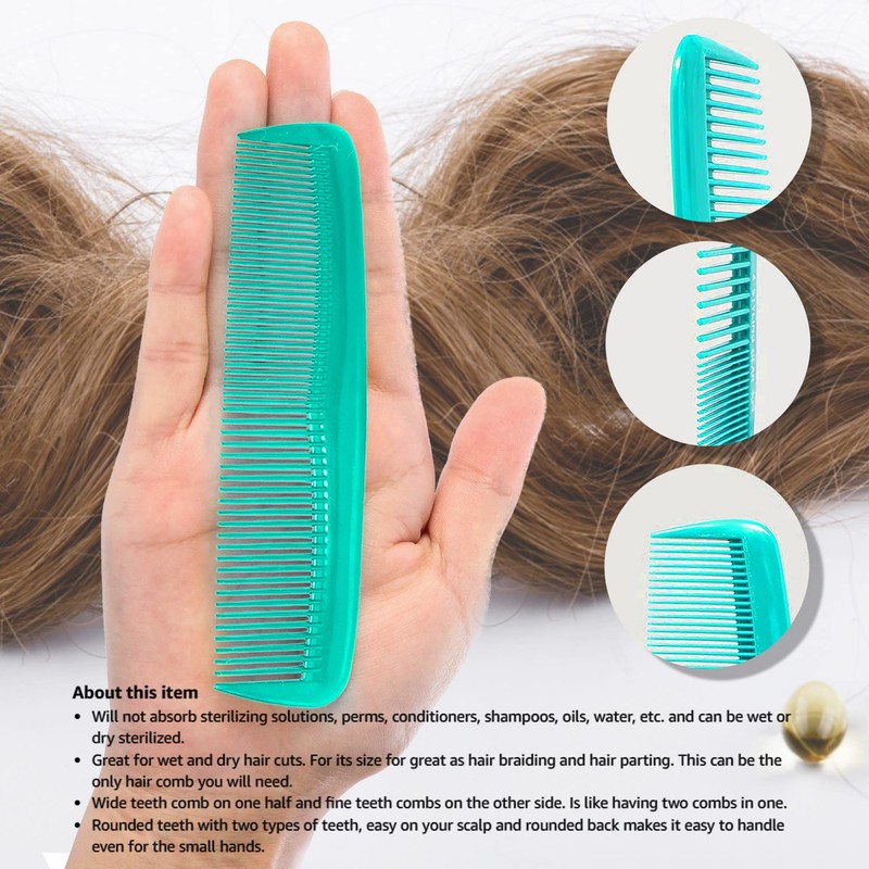 Soft 'N Style Hair Care 4-Pack Comb - Not Breakable