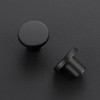 Ravinte 25 Pack Matte Black Round Cabinet Knobs Solid Dresser