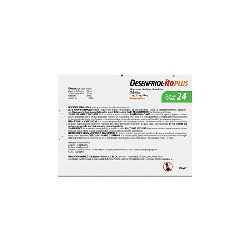 Antigripales Plus, 24 Tabletas