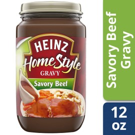 Heinz Homestyle Savory Beef Gravy (12 oz Jars, Pack of 12) (10013000798003)