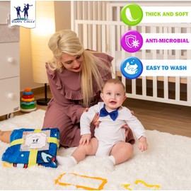 Happy Chlea® Monate Baby Blanket for Newborns, Male and Female, Original Gift for Neommom, Photo Blanket, Children, Gift Idea for Babies, Certified (Room)