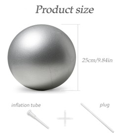 SHANGFENG Pilates Ball Exercise Ball Core Fitness Bender Yoga Balance Stability Fitness Ballet Physical Therapy Anti Burst Birthing Ball Birth Recovery Plan (gray)