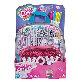 Simba 106374266 Colour Me Mine Swap Back Pack Bag for Painting/Now with Trendy Reversible Sequins