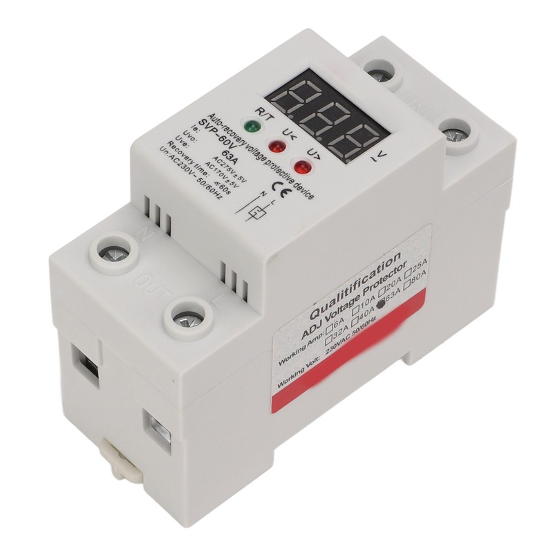 Auto Recovery Voltage Protectve Device Single Phase LED Digital Display