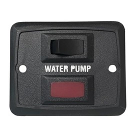 RV Water Pump Interior Switch with Red LED Indicator Camper Marine RV Boat
