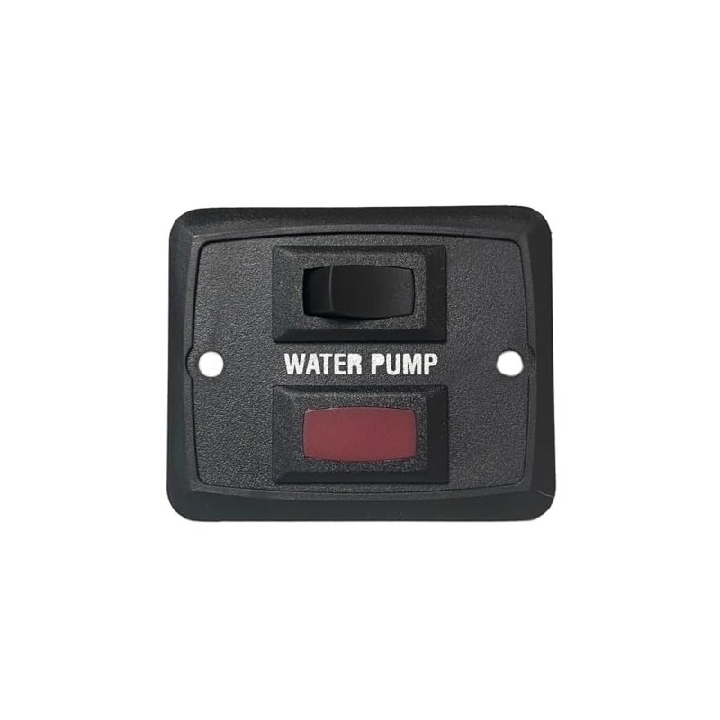 RV Water Pump Interior Switch with Red LED Indicator Camper