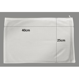 Klickfix 1 laundry net for curtains, closure with drawstring, curtains wash in the washing machine with fine mesh net - especially for Klickfix curtain rings and other curtain hooks (1 piece)