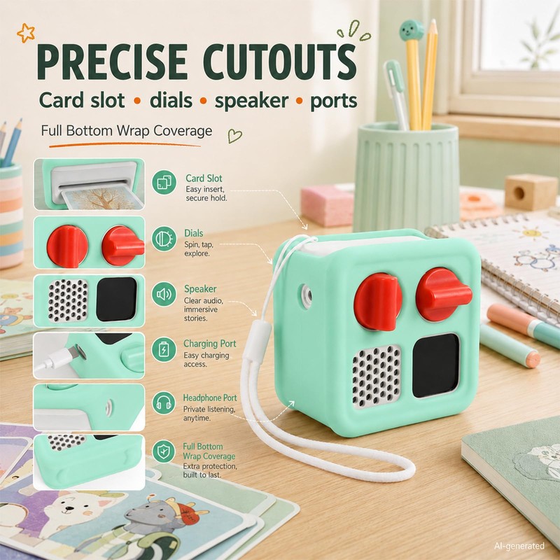 Againmore Silicone Case for Yoto Mini 2024, Kids Protective Cover