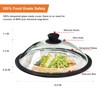 OEC Vented Splatter Guard Microwave Glass Cover with Easy-Grip Handle