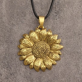 Bjesinmo Bohemian Necklace Leather Necklaces for Women Trendy Boho Flower Pendant Hippie Choker Necklace Handmad Jewelry