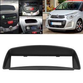 aqxreight - Navigation Frame, 1Din Car Stereo Dash Radio Fascia Kit Installation Trim Panel Frame compatible with Peugeot 107 2005+