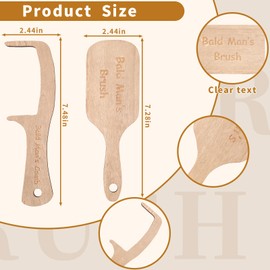 JULEASEL 2PCS Funny Bald Man's Comb Funny Gag Gift White Elephant Gift Prank Gift for Men Hair Loss Comb for Bald Men Gift Over The Hill Party Gift Birthday for Men