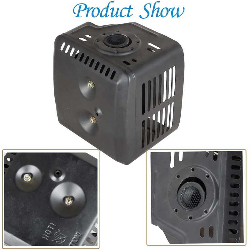 Autoparts Muffler with Gaskets Replacement for Honda GX240 8HP GX270