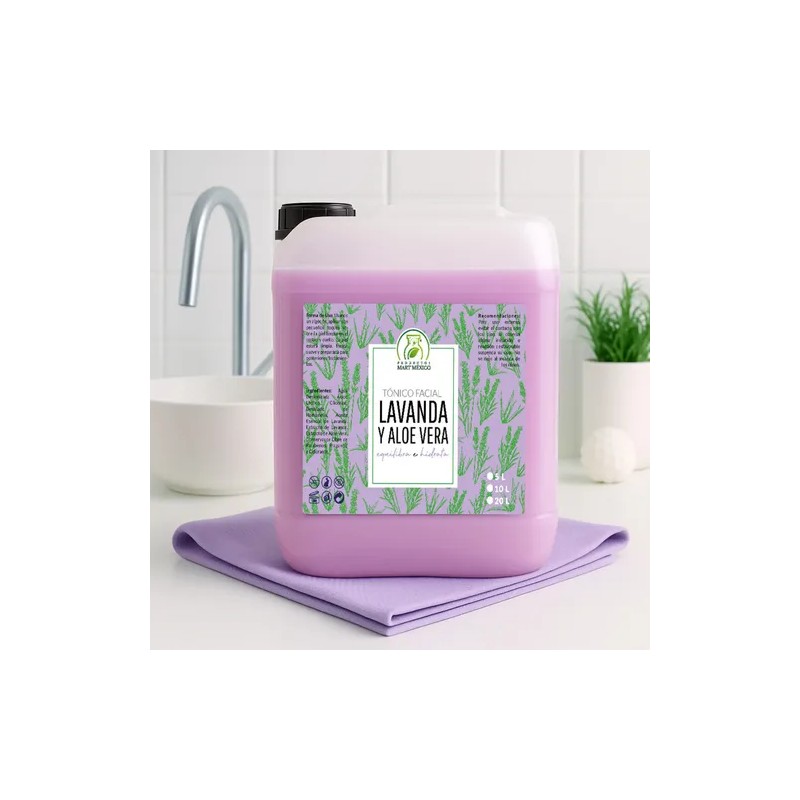 Tónico Facial Agua De Lavanda + Aloe Vera (5 Litros)
