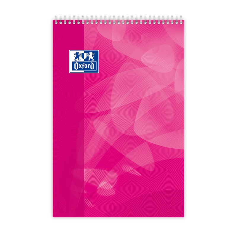 Oxford Polypro Notepad A4+ 160 Pages, Perforated 210x315 Seyès Bleu/Turquoise/Orange/Rose