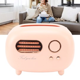 Retro Radio Tissue Box, Practical Vintage Radio Tissue Box Super Technology Plastic for Living Room for Bedroom (Pink)