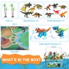 GIUHAT Dinosaur Figure with Play Mat and Take Apart Dinosaur