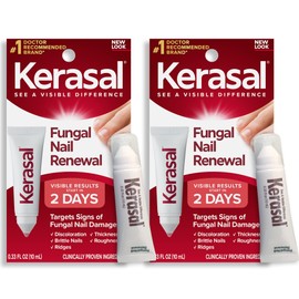 Kerasal Nail Fungus Extra Strength | Restorative Nail Repair for Damaged Toenails, 0.33 fl oz (Pack of 2)