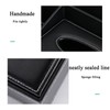YUNXIASW PU Leather Household Office Rectangular Tissue Box with Remote
