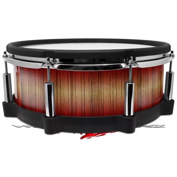 WraptorSkinz Wrap for Roland vDrum Shell PD140 Exotic Wood Zebra