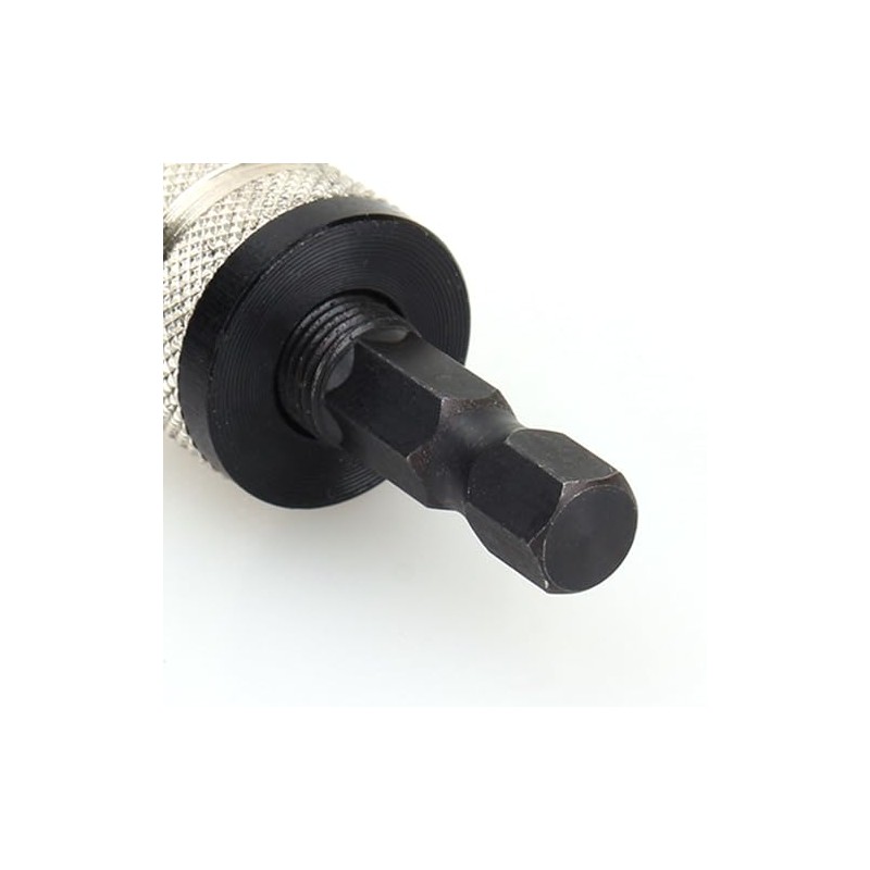 POCREATION 1/4 Inch Hex Shank Keyless Drill Chuck Adapter, Converts