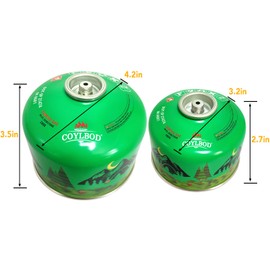 CoYlBod Isobutane Fuel Canister 230g, Camping Stove Fuel, Butane Camping Propane Mixture Blend Camping Fuel Gas (3 Pack)