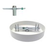 ECUDIS 4" Light Fixture Crossbar, 4 Pack Ceiling Light Plate