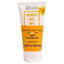 Dulac Arnica Body Massage Gel – Water-Based Cosmetic Massage Gel with Arnica Montana, Fast-Absorbing Lightweight Texture, Non-Greasy Feel, Dermatologically Tested, 1.7 Fl Oz