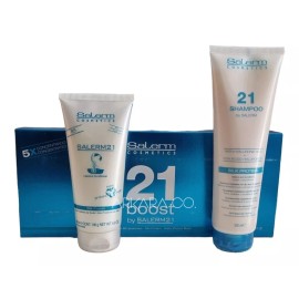 Salerm 21 Ampolletas Boost + Shampoo 300ml + Mask 200ml
