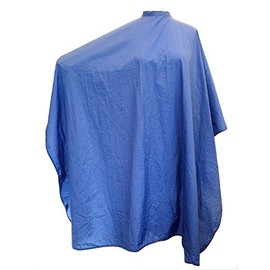 CHARLENE Professional Cutting Cape for Salon Hair Styling, Barber Haircut, Coloring, Skincare, Makeup (PLAIN, BLUE)