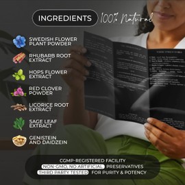 FemQuo by Dr. Honey Menopause & Perimenopause Support for Women Non Hormonal OBGYN Formulated with Rhapontic Rhubarb Red Clover Hops &Sage to Help Hot Flashes Night Sweats Sleep and Mood 60 Capsules