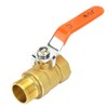 Ball Valve,DN20 3/4 inch Thread Male and Female Brass Pipe