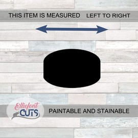 Hockey Puck Wood Cutouts for crafts, Laser Cut Wood Shapes 5mm thick Baltic Birch Wood, Multiple Sizes Available *These are not NOK Pucks*