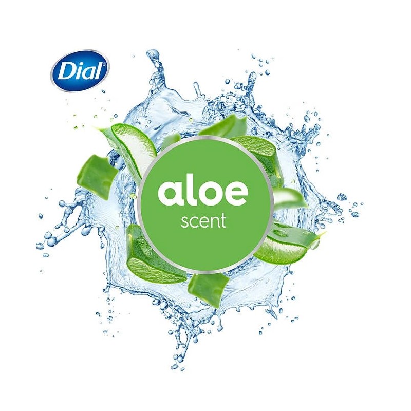 Dial Antibacterial Bar Soap, Aloe Scent, 4 oz., 16 pk.