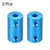 sourcing map 2 Pieces 4 mm to 4 mm Bore