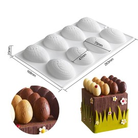 mostsom Silicone Molds Silicone Easter Egg Shapes, Non-stick Candy Gummy Molds for Edibles Dinosaur Egg Gummy Molds Gumny Mold (Easter Egg K)