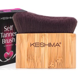 Keshima Self Tanner Brush, Large Tanning Brush for Face and Body, Kabuki Tan Applicator for Smooth and Even Coverage