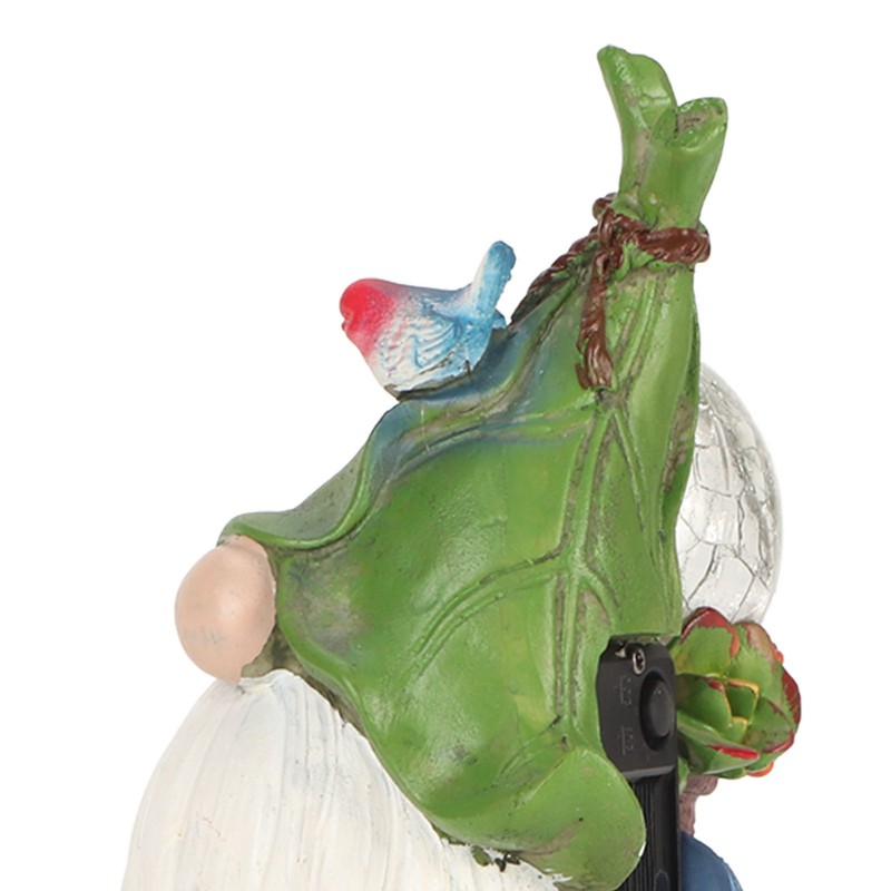 Faceless Doll Statue Exquisite Solar Powered Light Bright Colors Durable