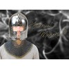 Medieval Flared Barbute Fighting Combat Helmet Decoration Barbuta 18GA Steel