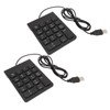 Wired Number Pad 18 Keys Ergonomic USB Plug and Play